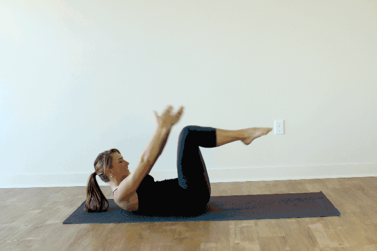 Double Leg Stretch  Pilates Connection